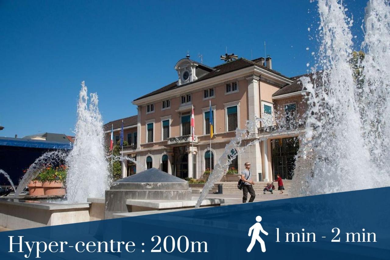 Homey Cycy - New / Free Parking / Hyper-Centre / Proche Geneve Annemasse Exterior foto